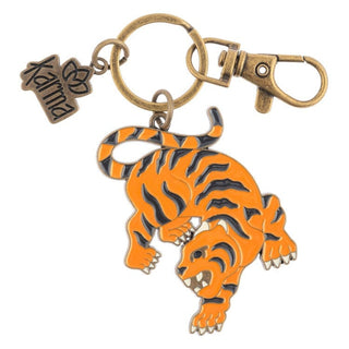 Karma Keychains Tiger Enamel Keychain