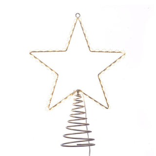 Kurt Adler Christmas Ornament Metal Wire Lighted LED Star Treetop
