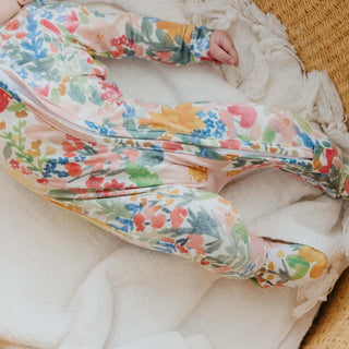 Copper Pearl Zip Up Convertible Footie