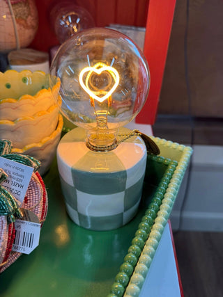 Checkered Ceramic LED Light