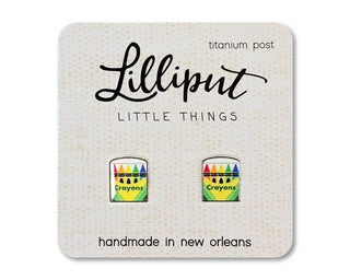 Lilliput Little Things Women's Earrings Crayon Earrings // Teacher Gift