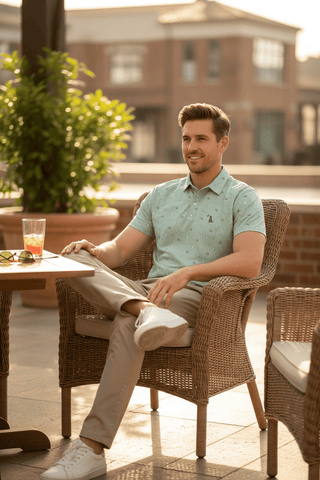 Local Boy Men's Tops Gimme Putt Dirty Myrtle Polo