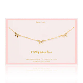 Lucky Feather Women's Necklaces Beautiful Bow Necklace