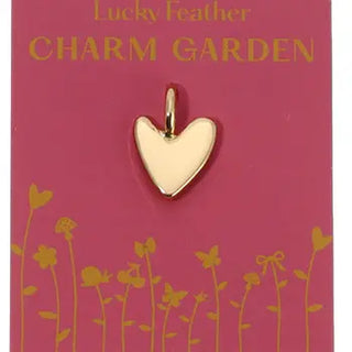 Lucky Feather Bracelets Organic Heart Charm Garden Charm