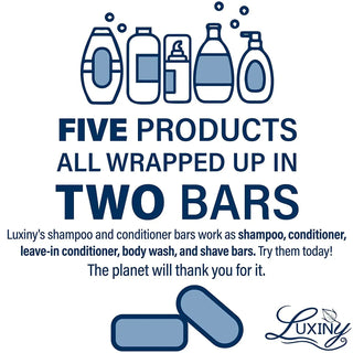 Luxiny Women's bath & body Shampoo & Conditioner Bar Set-Citrus Splash