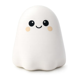 Keycraft Global Big Squij Ghost cute white silicone squishy toy with smiling face