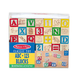 Melissa & Doug Toys Wooden ABC 123 Blocks