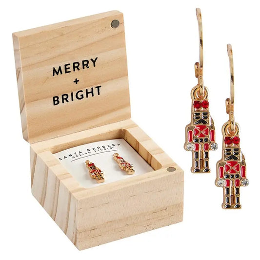 Treasure Box Earrings - Merry & Bright