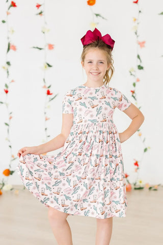 Mila & Rose Kid's Dresses Cactus Cowgirl Pocket Twirl Dress