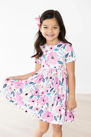 Mila & Rose Kid's Dresses Pretty in Purple Pocket Twirl Dress