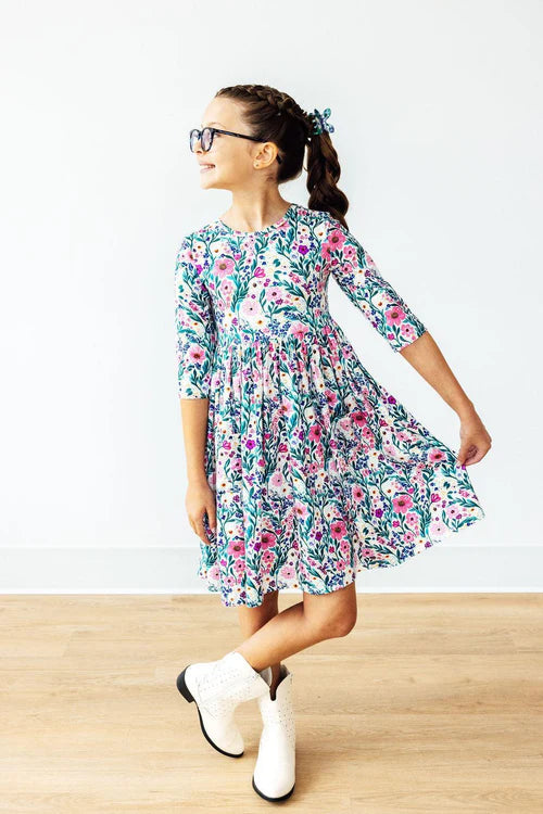 Vivid Garden Pocket Twirl Dress