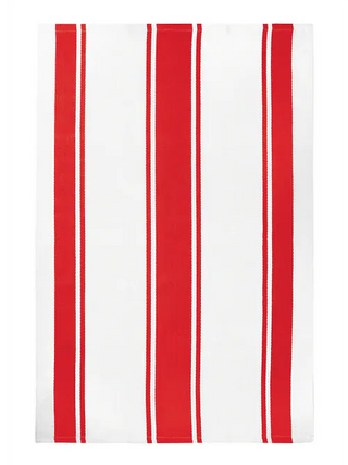 MU Kitchen Dish Towel Crimson Classic Stripe Towel
