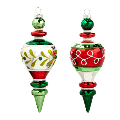 Multicolor Finial Ornament