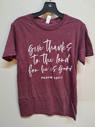 P&PD Women's Tees Small Give Thanks tee