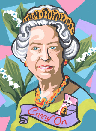 Paint the Town by Numbers Arts & Crafts Queen Elizabeth II Paint by Number Kit 8”x10”