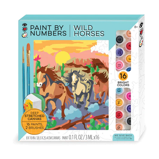 paint by numbers wild horses