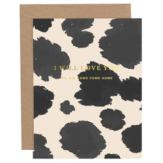 Paper Farm Press Stationary Cows Home Card