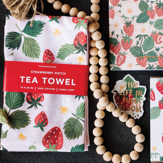 Paper Farm Press Stationary Live life in full bloom Strawberry Decal Stickers
