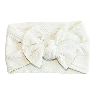 pearl cable knit headband