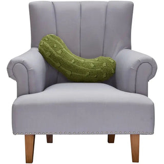 Shaped Pickle Hooked PIllow