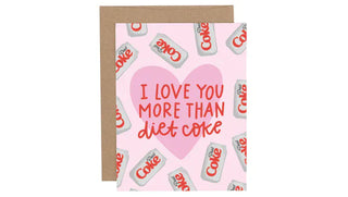 Pippi Post Stationary Diet Coke Card