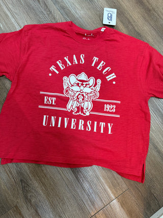 Pressbox Women's Tops Pressbox Texas Tech Oversized Slub Tee
