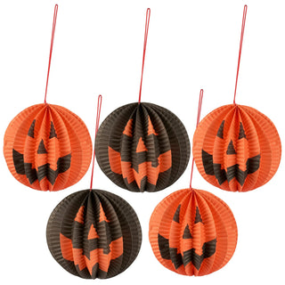 Primitives by Kathy Halloween Jack O Lantern Paper Decor Set