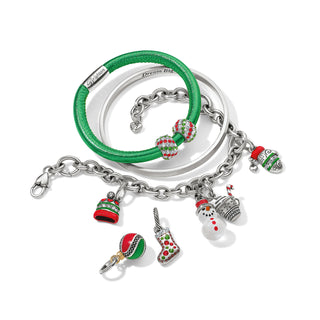 Red/Green/Clear Glitter Spacer
