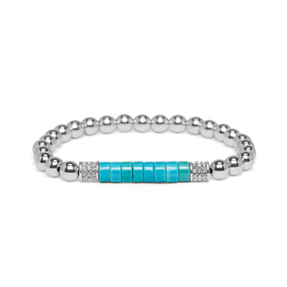 Meridian Petite Turquoise Stretch Bracelet