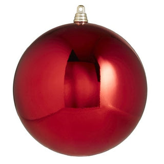 Raz Imports Christmas Ornaments 6" Shiny Red Ball Ornament