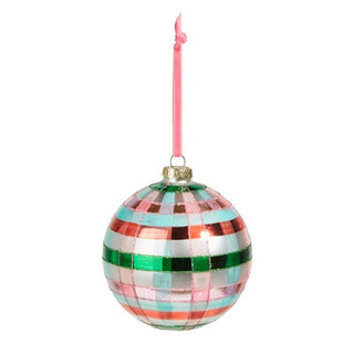 Raz Imports Christmas Ornaments Pink Plaid Ornanment