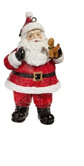 Raz Imports Christmas Ornaments Santa with horse Vintage Santa Ornament