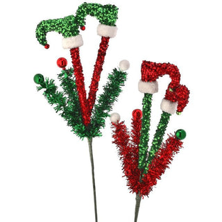 Regency Christmas Picks Elf Legs with Tinsel