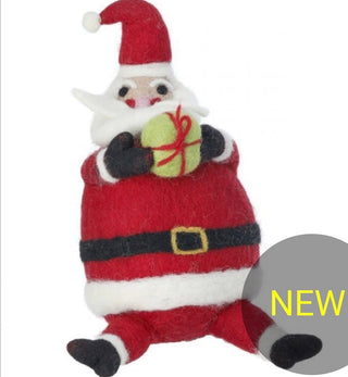 Regency Christmas Decor Felt Santa