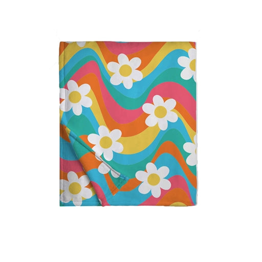 Retro Daisies Blanket
