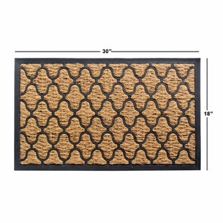 RugSmith Home Decor 18"x30" Coir Diamond Doormat