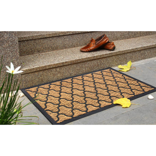 RugSmith Home Decor 18"x30" Coir Diamond Doormat
