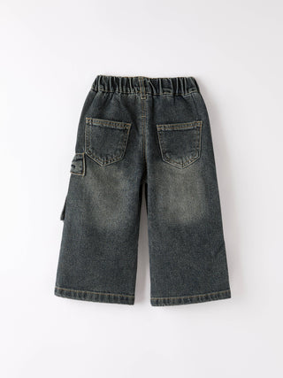 Rylee Faith Designs Kid's Bottoms Girls Bow Stretch Jeans