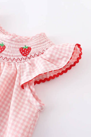 Rylee Faith Designs Kid's Dresses Girls Strawberry Dress