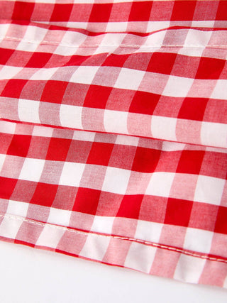 Rylee Faith Designs Red Plaid Sleeveless Mommy & Me Dress