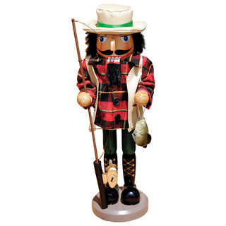Santa's Workshop Christmas Decor Bass Fisherman Nutcracker