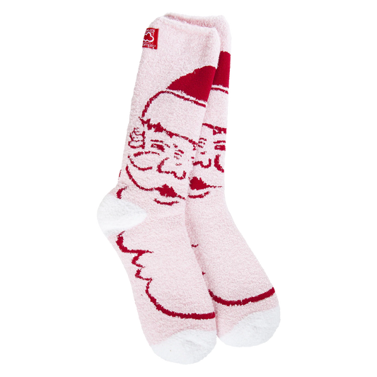 World's Softest Crew Socks Santa