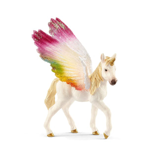 Schleich Toys Winged Rainbow Unicorn Foal
