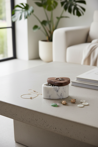 Small container on coffee table