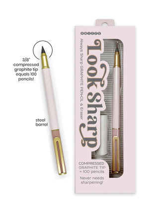 Snifty Stationary Look Sharp Pencil & Eraser Set