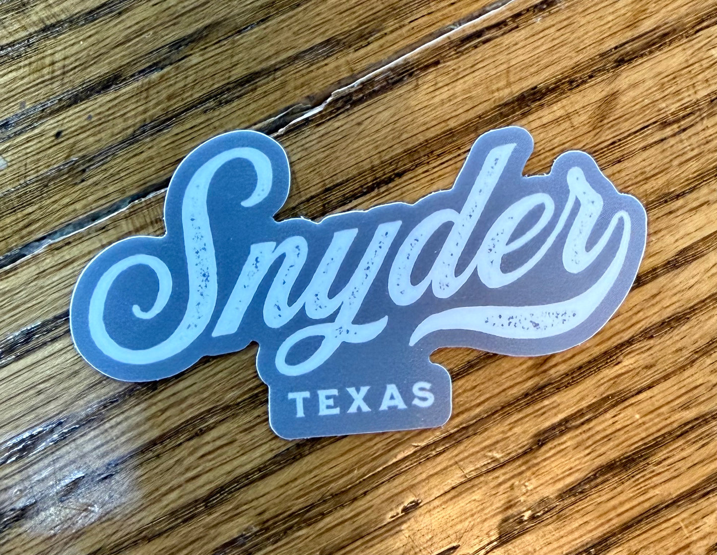 sticker with snyder texas 