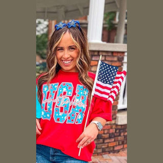 Southern Babe Wholesale Women's Tees Usa Land of the Brave Tee