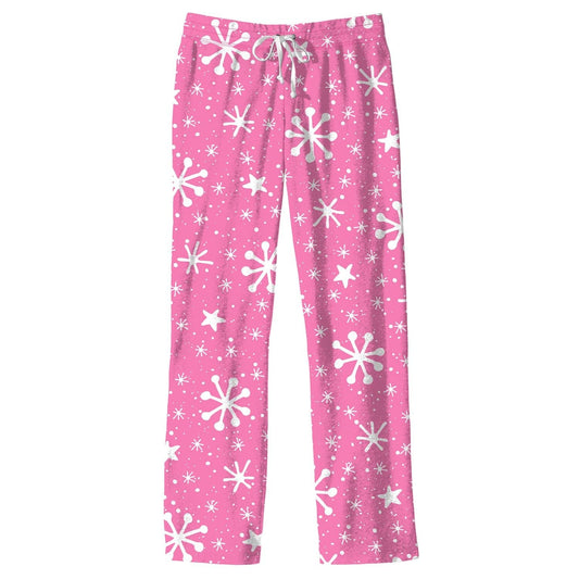 Southern Couture Christmas Clothing Pink Snowflake PJ Pants