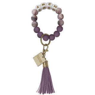 Southern Couture Keychains Amen Silicone Bracelet Key Chain