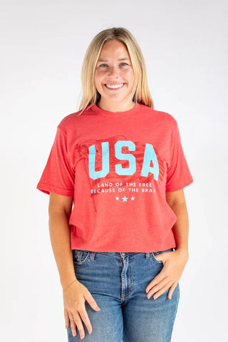 Southern Fried Women's Tops Freedom Tee
